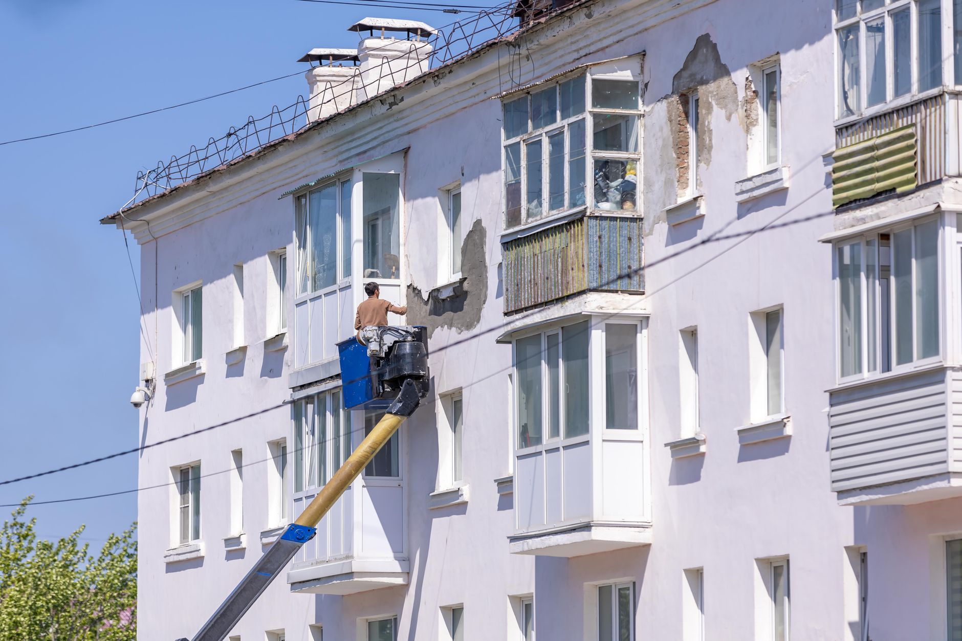 Immeuble en copropriété bénéficiant d'une rénovation énergétique — isolation façade