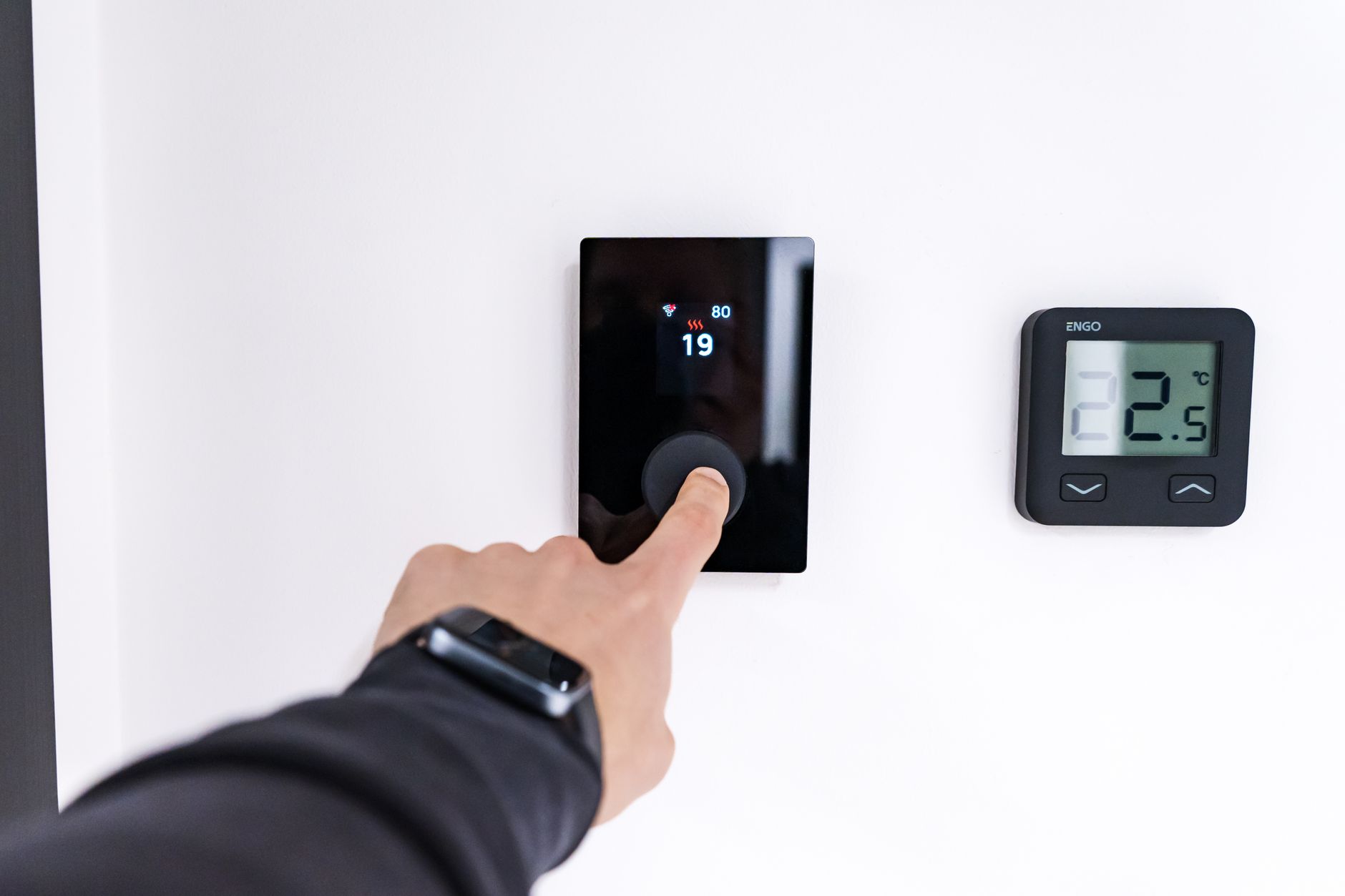 Thermostat programmable installé dans un logement rénové