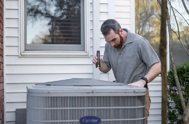 Entretien pompe à chaleur : technicien en maintenance PAC extérieure